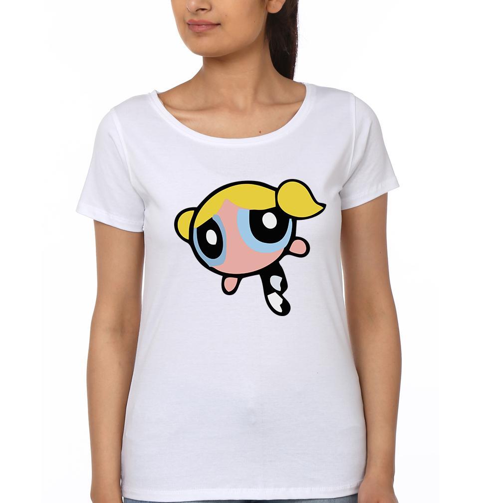 Power Puff Cartoon BFF Half Sleeves T-Shirts-FunkyTees