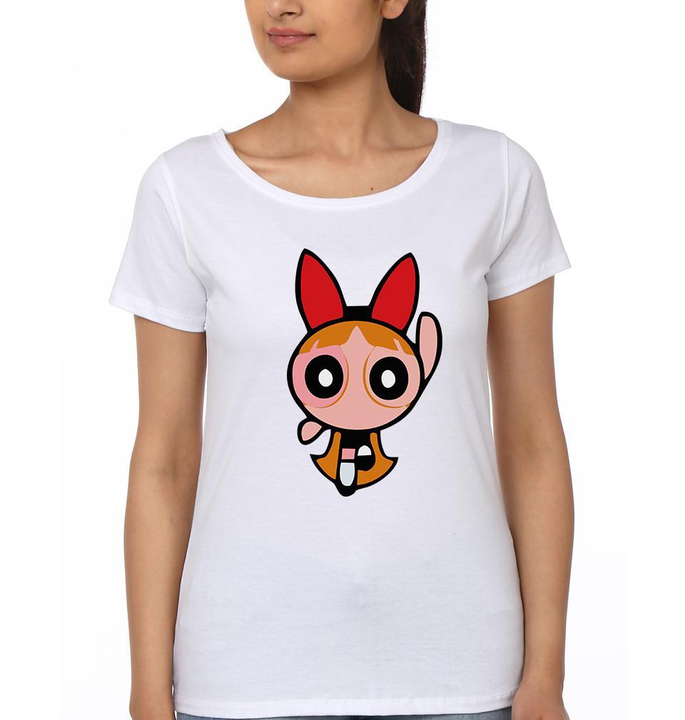 Power Puff Cartoon BFF Half Sleeves T-Shirts-FunkyTees