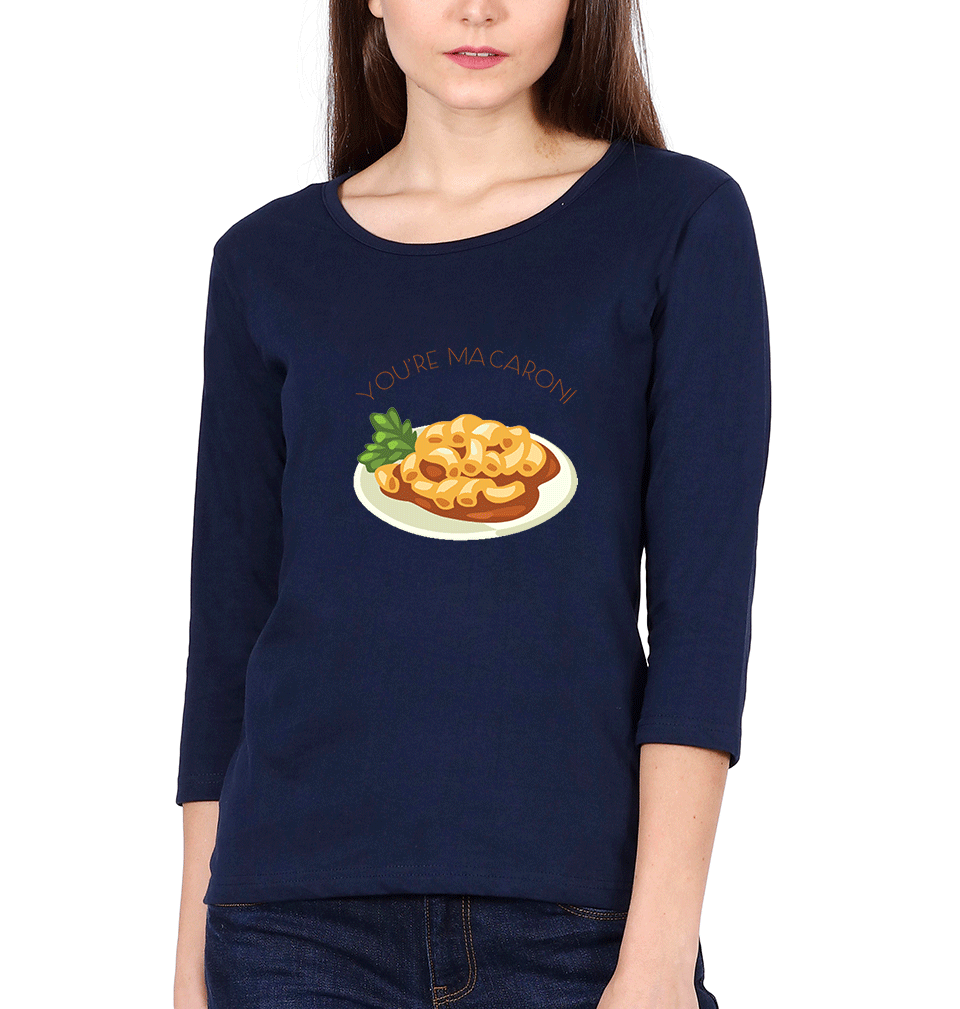 Cheese Macraoni Sister Sister Full Sleeves T-Shirts -FunkyTees