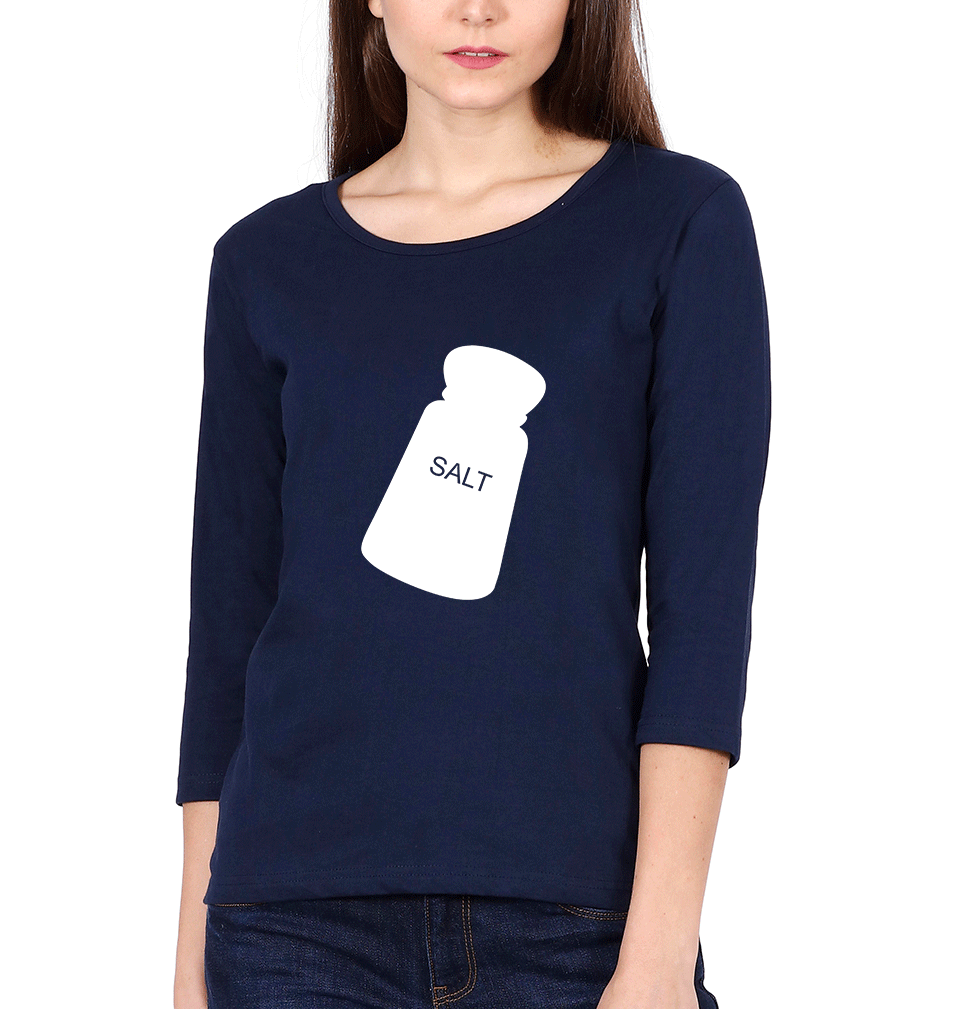 Salt Pepper Sister Sister Full Sleeves T-Shirts -FunkyTees