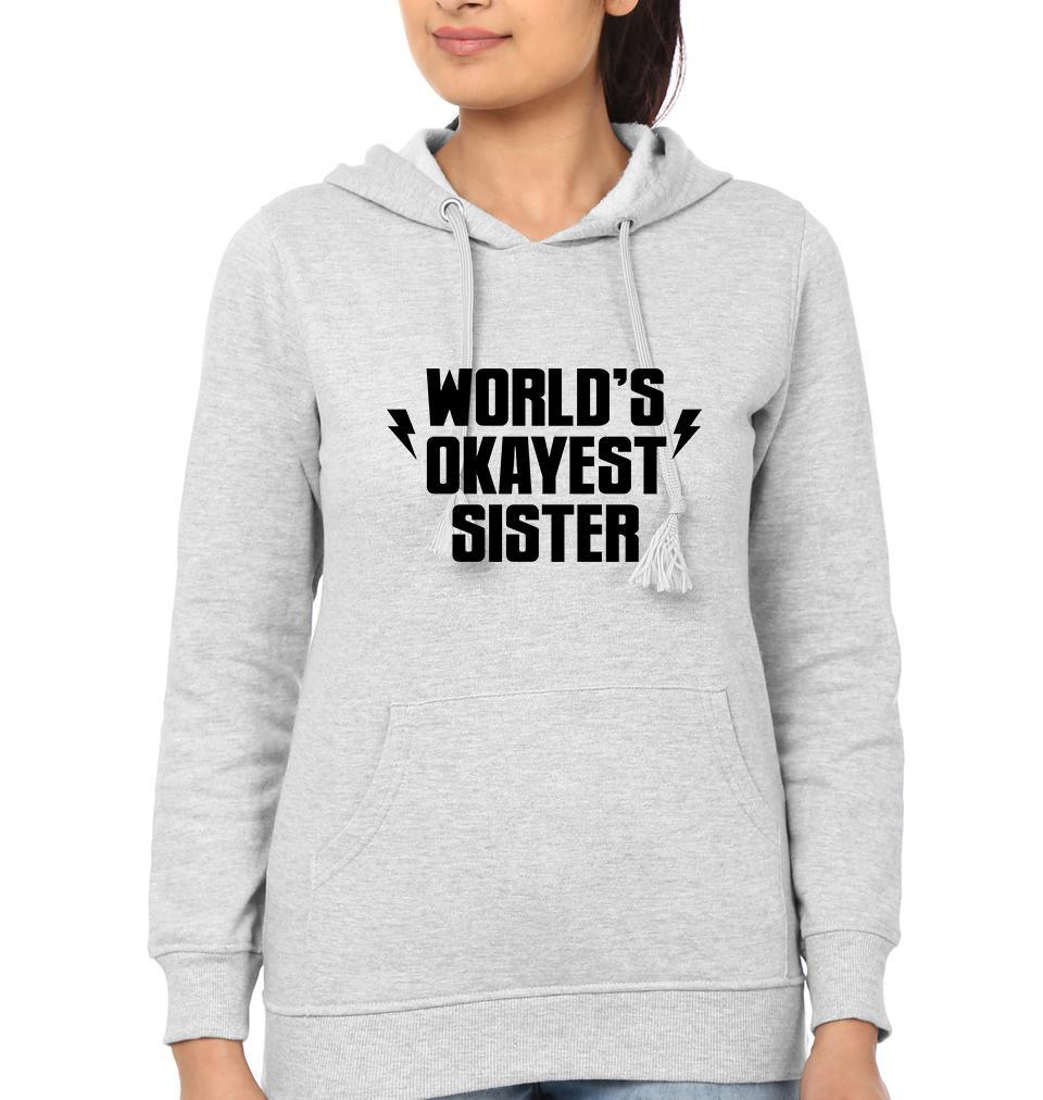 Okayest Sister Sister Hoodies-FunkyTees