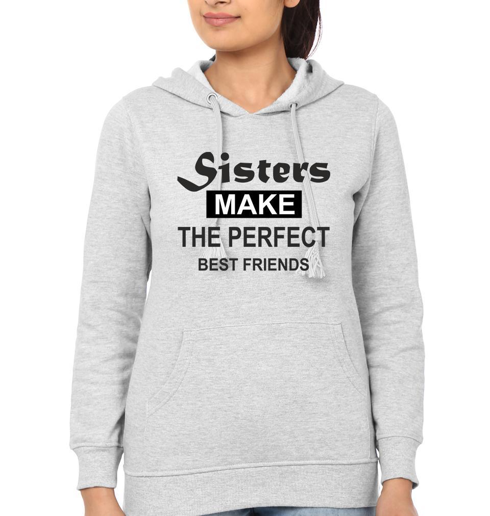 sister Make The Perfect Best Friends BFF Hoodies-FunkyTees