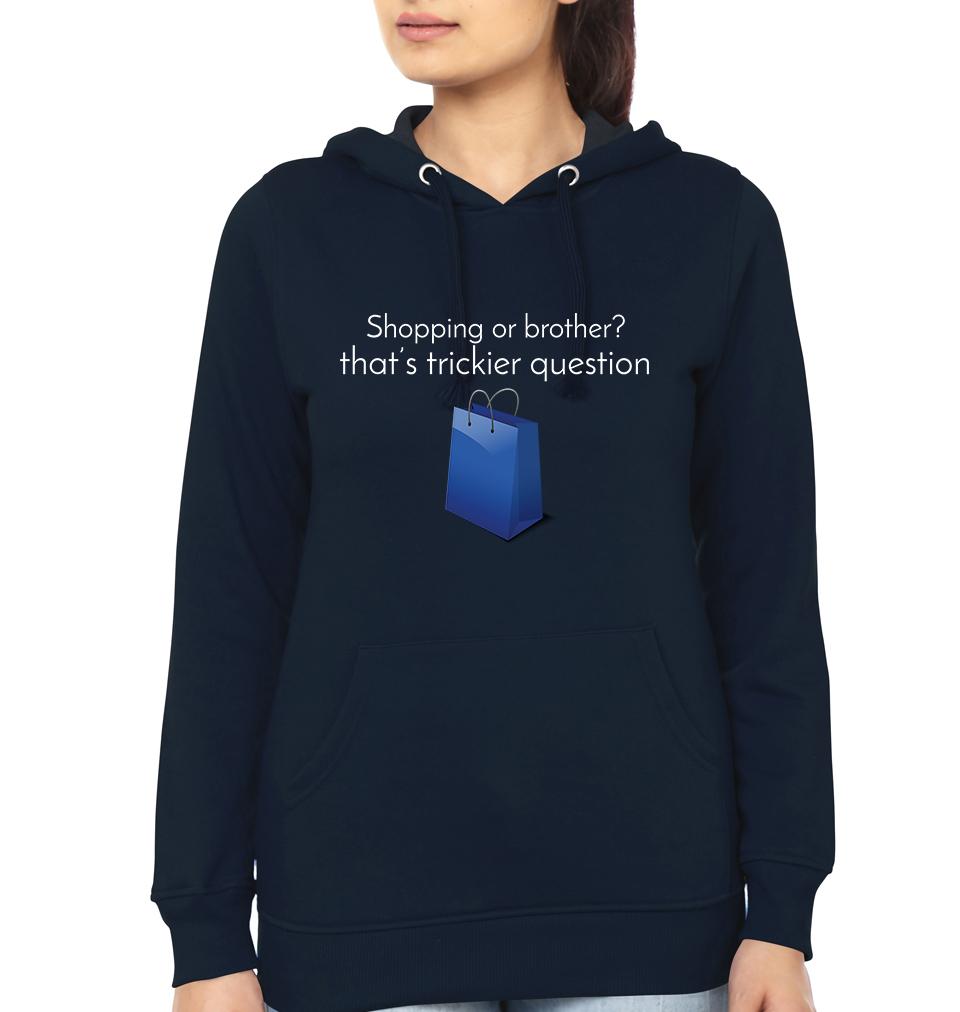 Football or Sister Shopping Or Brother-Sister Hoodies-FunkyTees