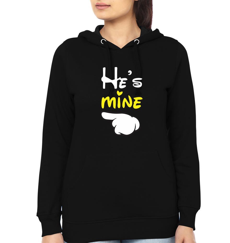 He is Mine She is Mine Couple Hoodie-FunkyTees