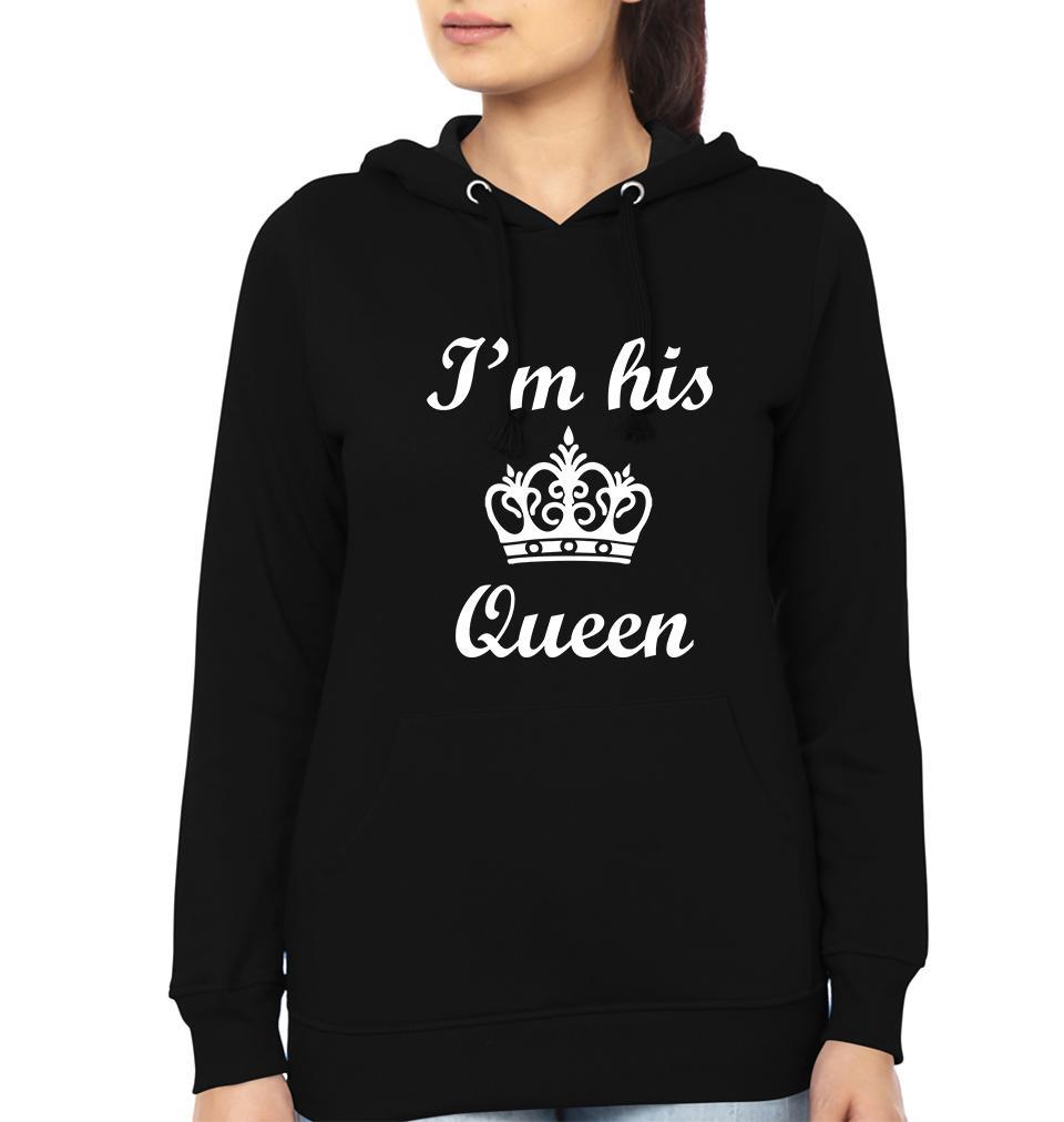 I'm Her King I'm His Queen Couple Hoodie-FunkyTees
