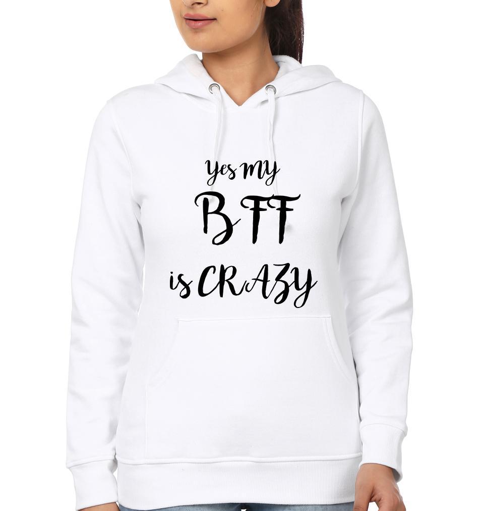 Crazy Bff Hoodies-FunkyTees