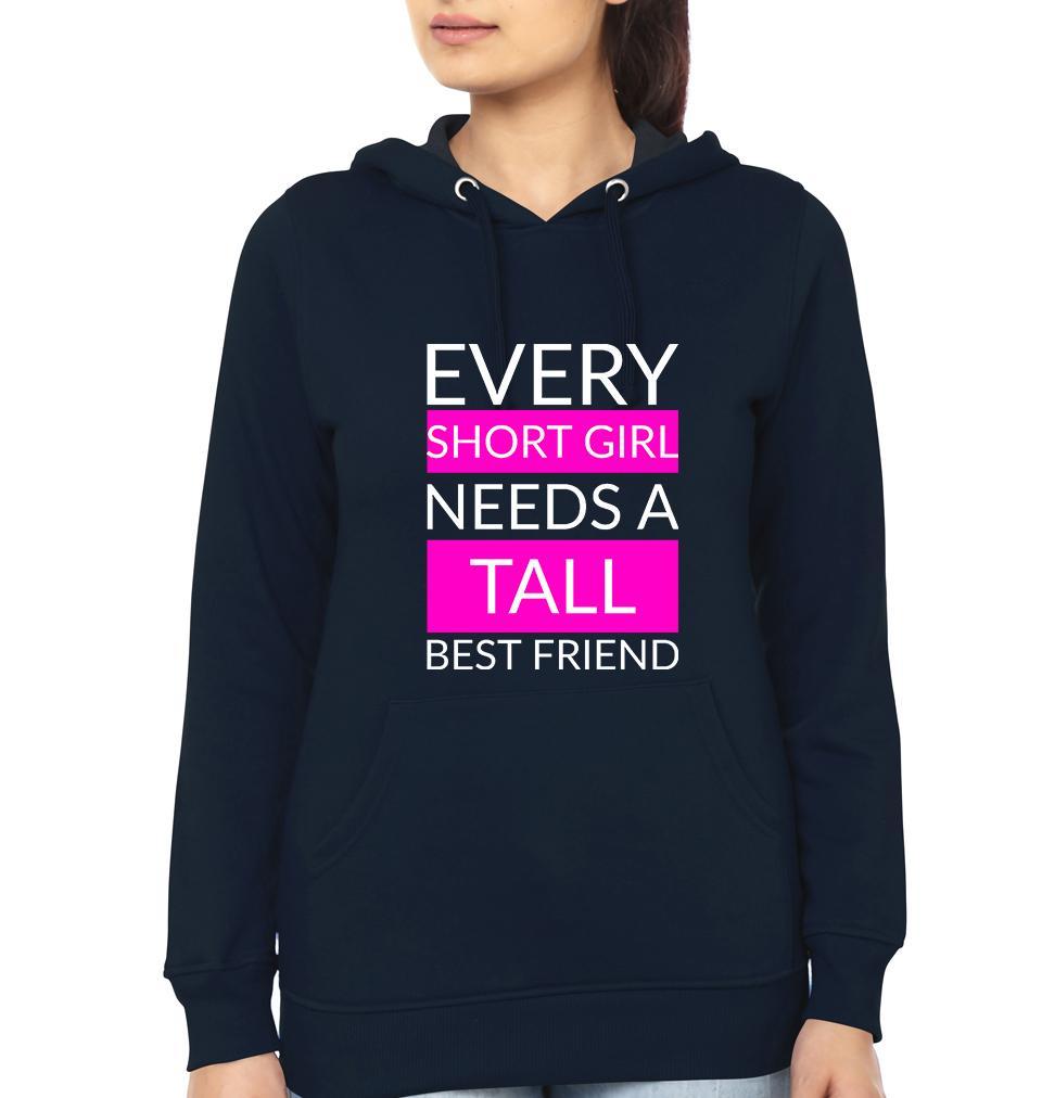 Tall short BFF Hoodies-FunkyTees