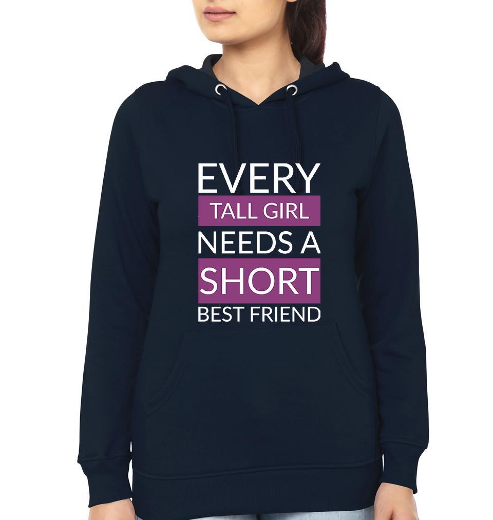 Tall short BFF Hoodies-FunkyTees
