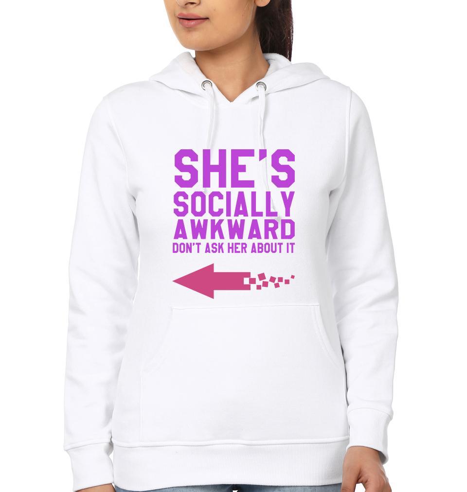 Social Butterfly social awkward BFF Hoodies-FunkyTees