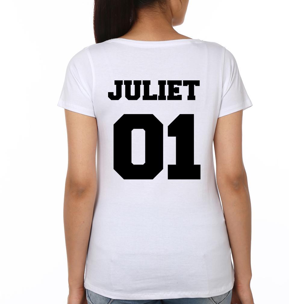 Romeo & Juliet Couple Half Sleeves T-Shirts -FunkyTees