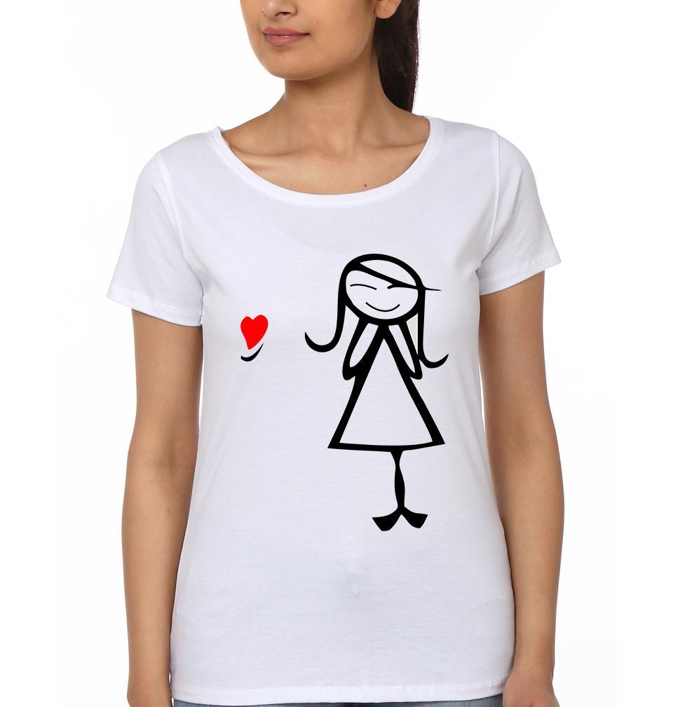 Couple Half Sleeves T-Shirts -FunkyTees