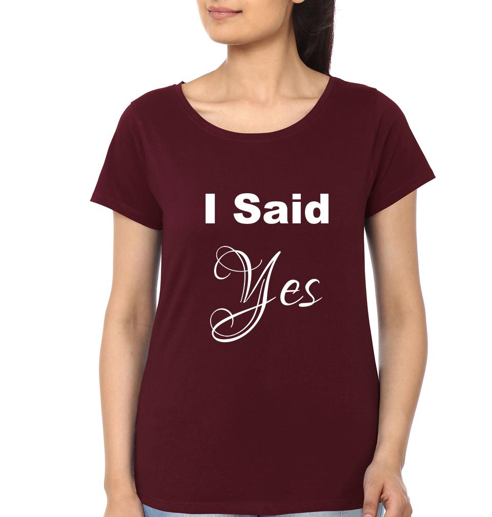 That's What She Said.... Yes Couple Half Sleeves T-Shirts -FunkyTees