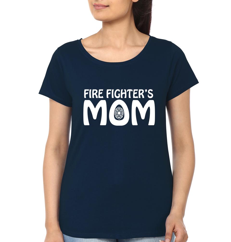 Fire Fighter's Mom Fire Fighter's Son Mother and Son Matching T-Shirt- FunkyTeesClub