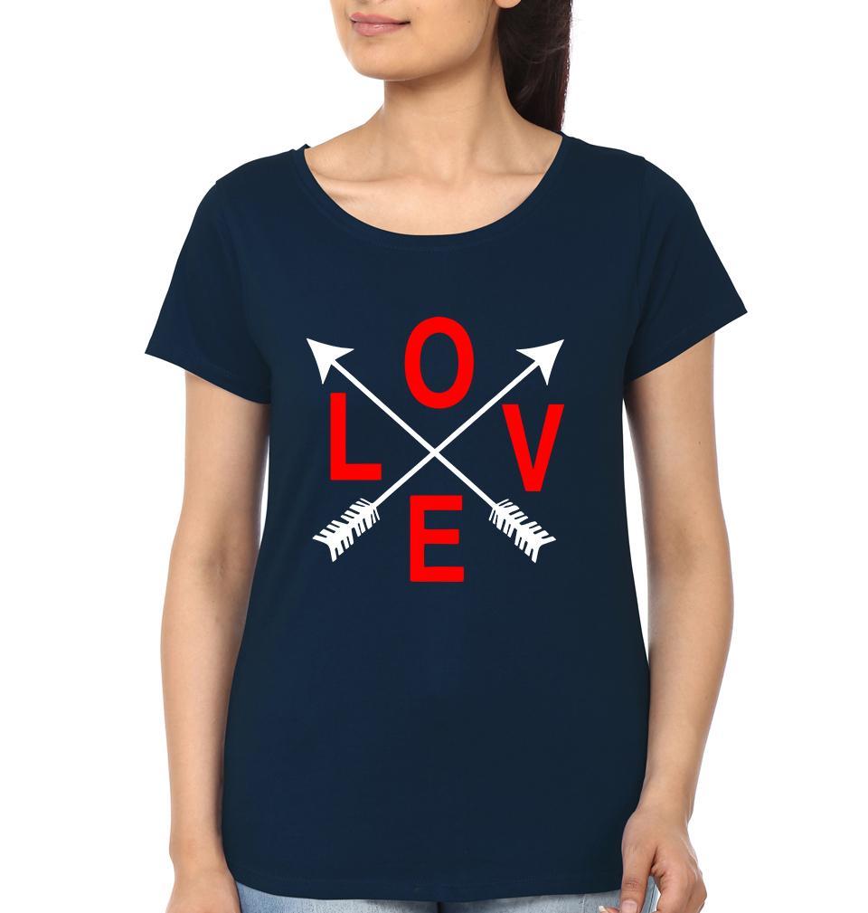 Love Couple Half Sleeves T-Shirts -FunkyTees