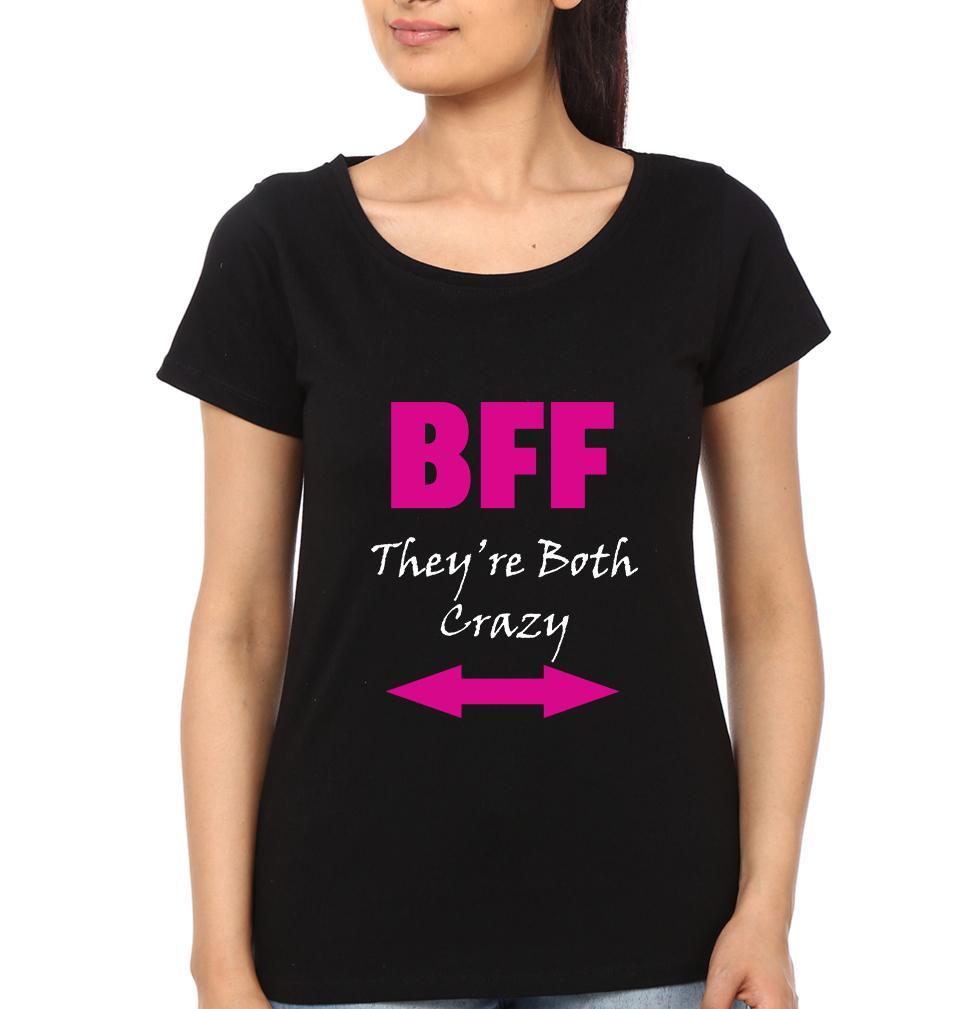 Crazy BFF Half Sleeves T-Shirts-FunkyTees