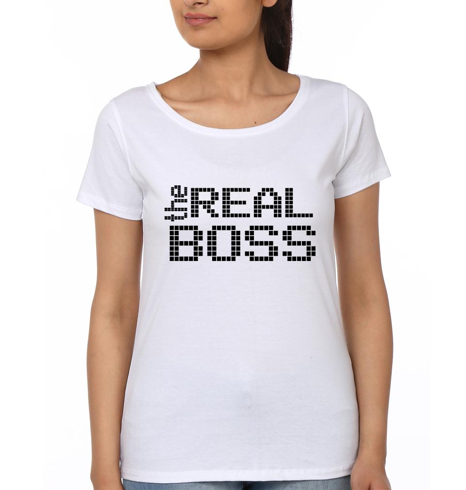 The Boss & The Real Boss Father and Daughter Matching T-Shirt- FunkyTeesClub