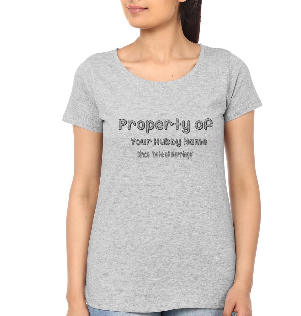 Property of Couple Half Sleeves T-Shirts -FunkyTees