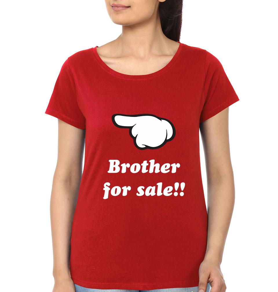 I Love My Sister - Brother For Sale Brother-Sister Half Sleeves T-Shirts -FunkyTees