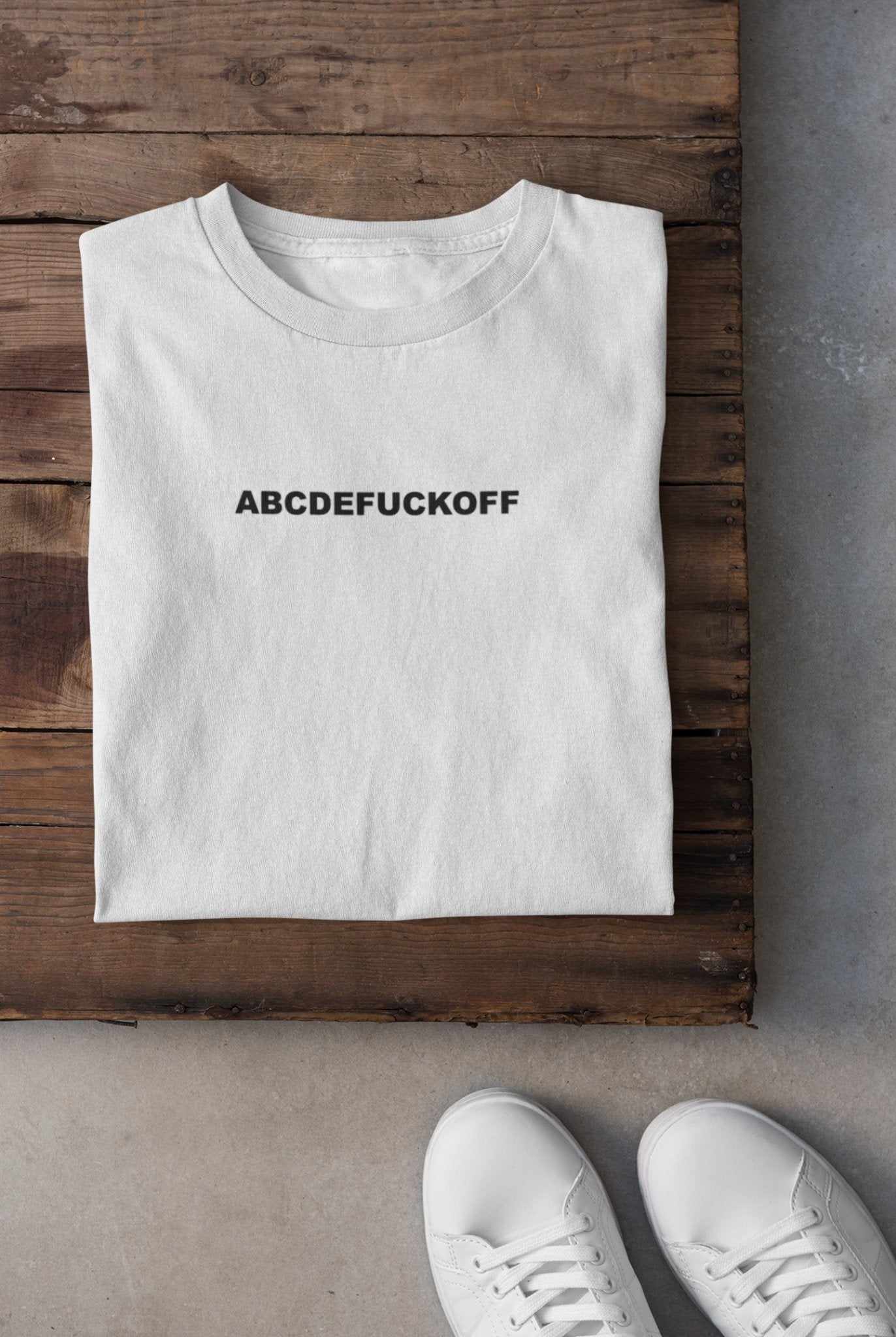 ABCDEF**K Off Mens Half Sleeves T-shirt- FunkyTeesClub - Funky Tees Club