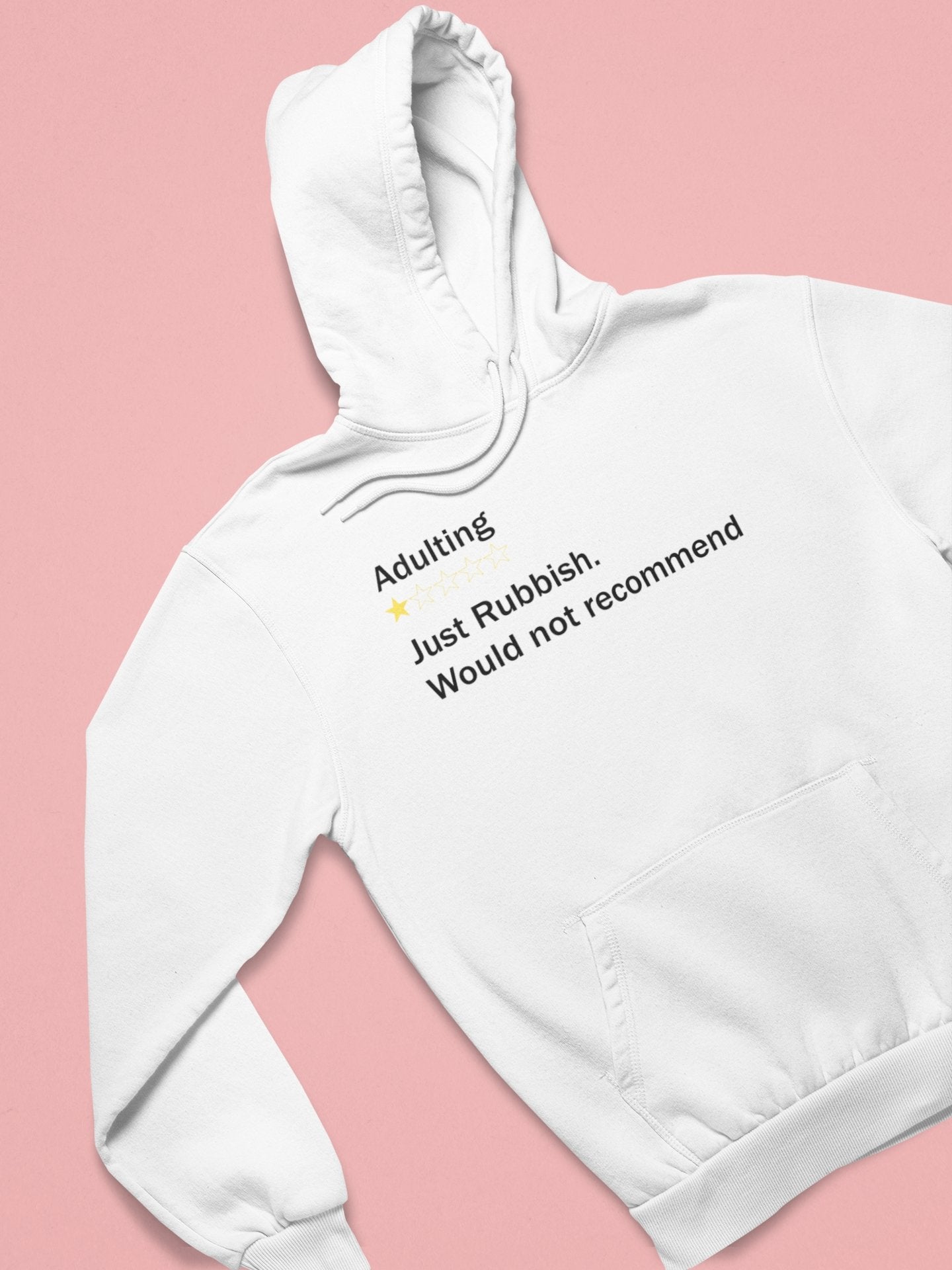 Adulting Rubbish Hoodies for Women-FunkyTeesClub - Funky Tees Club