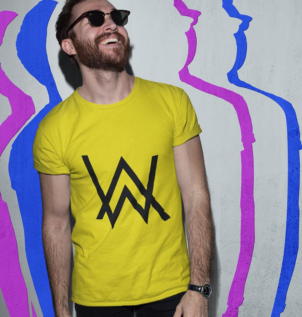 Alan Walker Half Sleeves T-Shirt For Men-FunkyTeesClub - FunkyTeesClub