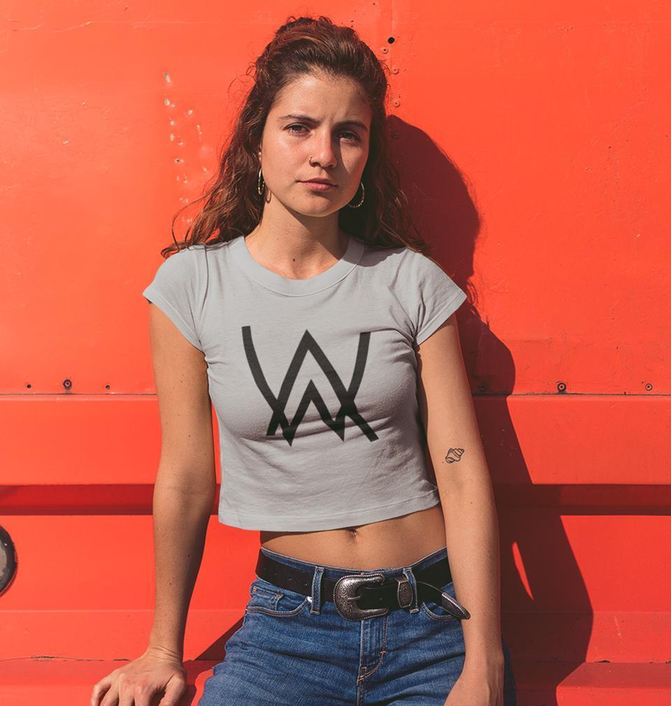 Alan Walker Womens Crop Top-FunkyTeesClub - FunkyTeesClub