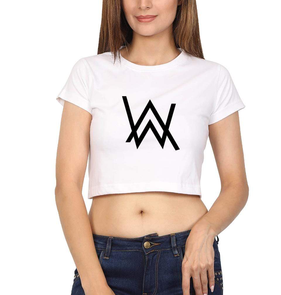 Alan Walker Womens Crop Top-FunkyTeesClub - FunkyTeesClub