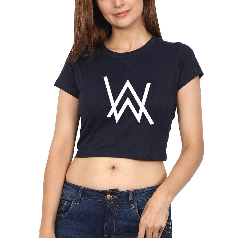 Alan Walker Womens Crop Top-FunkyTeesClub - FunkyTeesClub