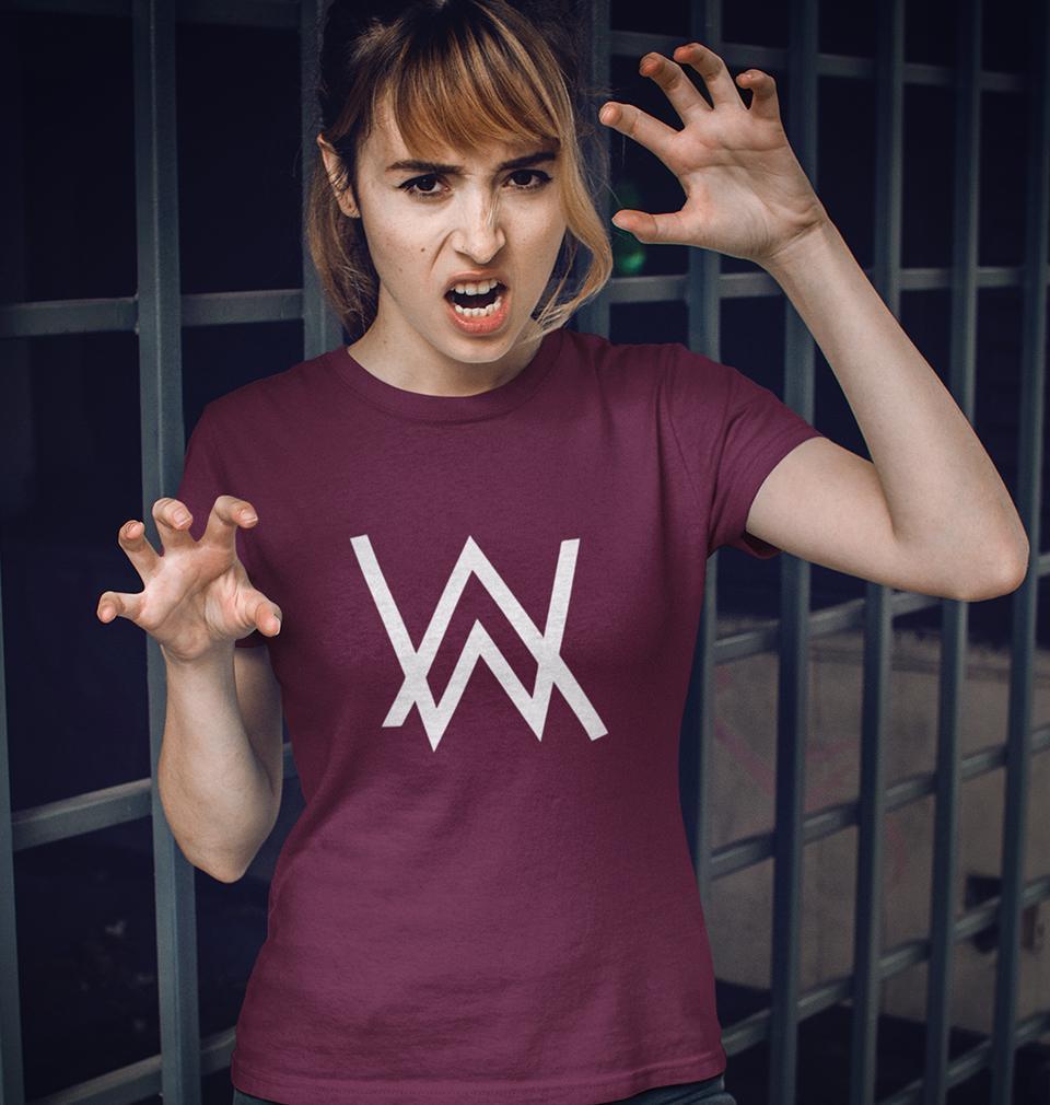 Alan Walker Womens Half Sleeves T-Shirts-FunkyTeesClub - FunkyTeesClub