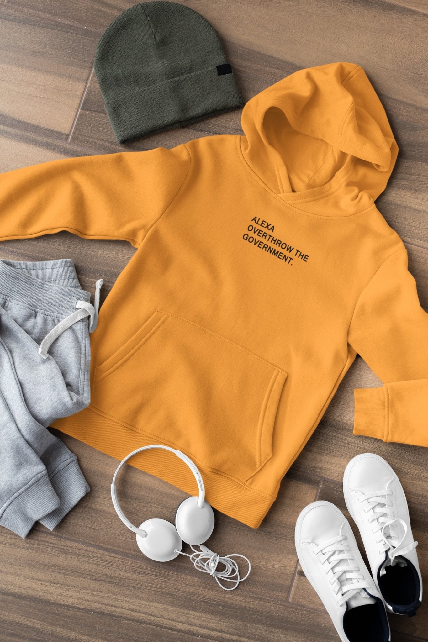 Alexa Overthrow The Government Men Hoodies-FunkyTeesClub - Funky Tees Club