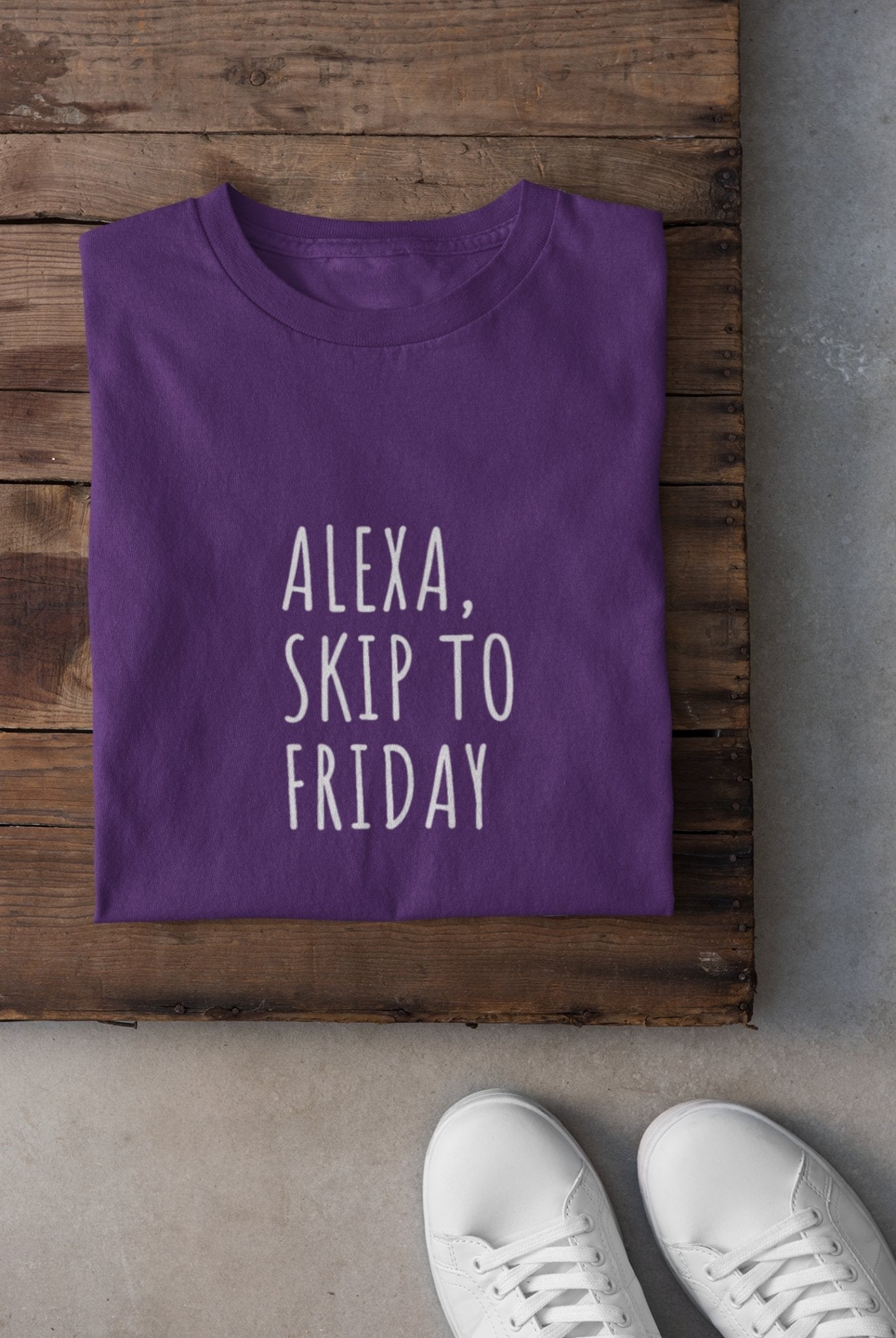 Alexa Skip to Friday Mens Half Sleeves T-shirt- FunkyTeesClub - Funky Tees Club