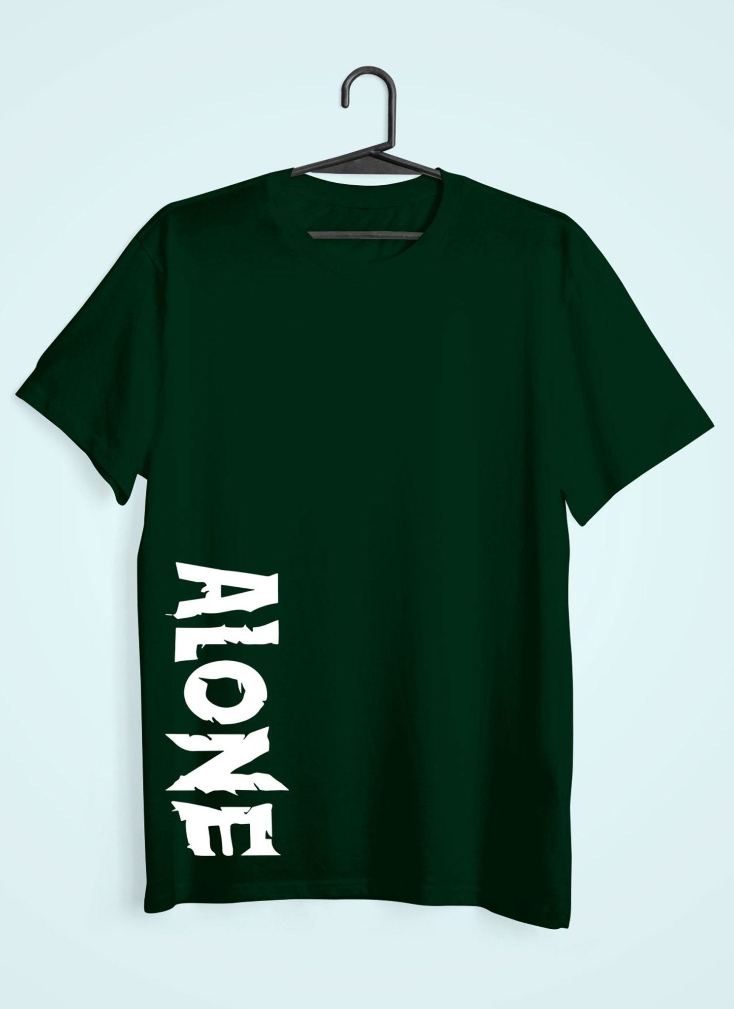 Alone Women Half Sleeves T-shirt- FunkyTeesClub - Funky Tees Club