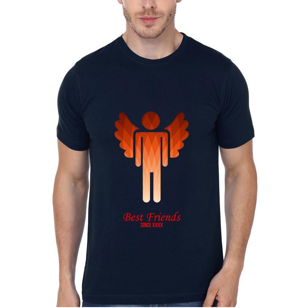Angel Devil Male BFF Half Sleeves T-Shirts-FunkyTees - Funky Tees Club