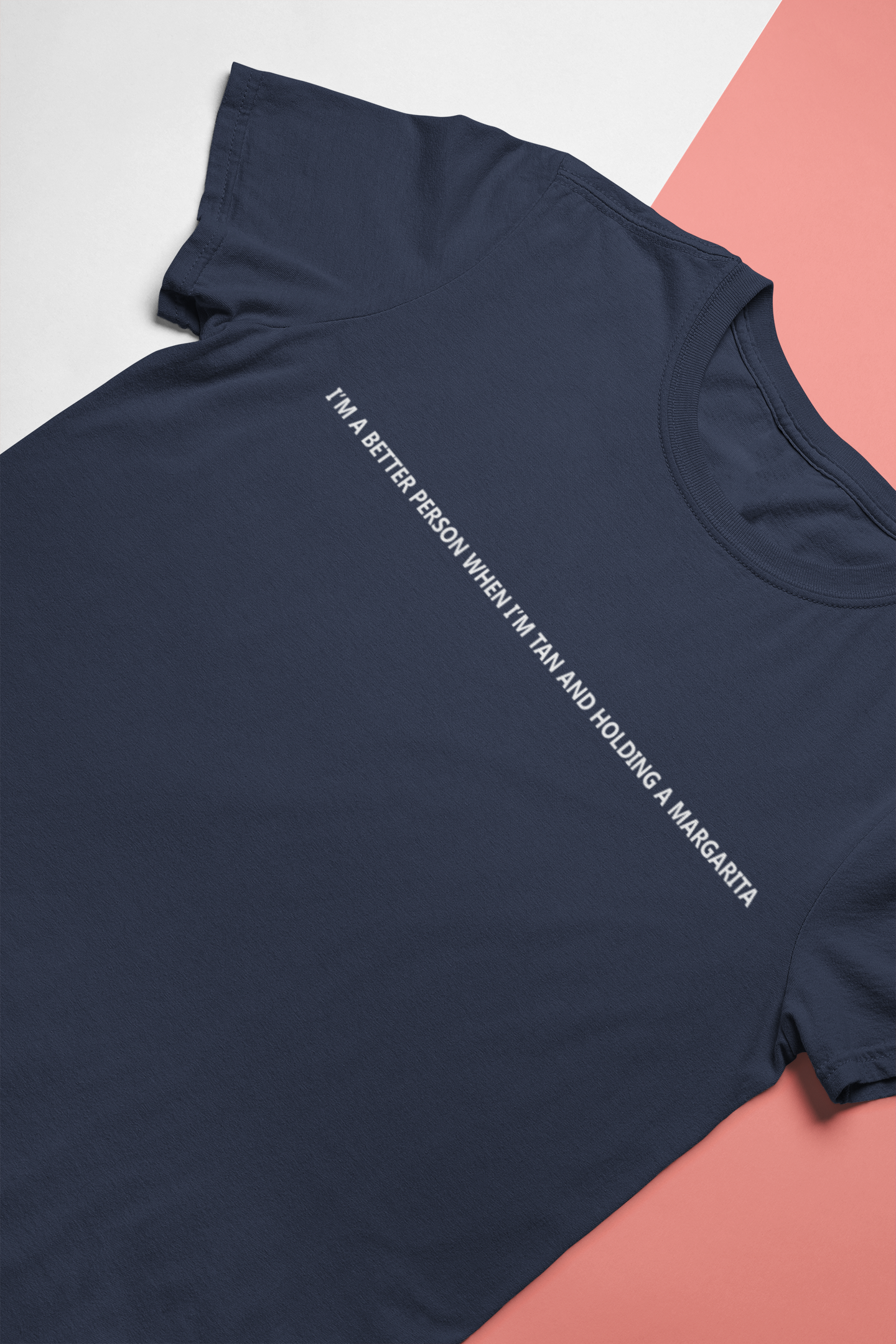 I Am A Better Person When I Am Tan And Holding A Margarita Women Half Sleeves T-shirt- FunkyTeesClub