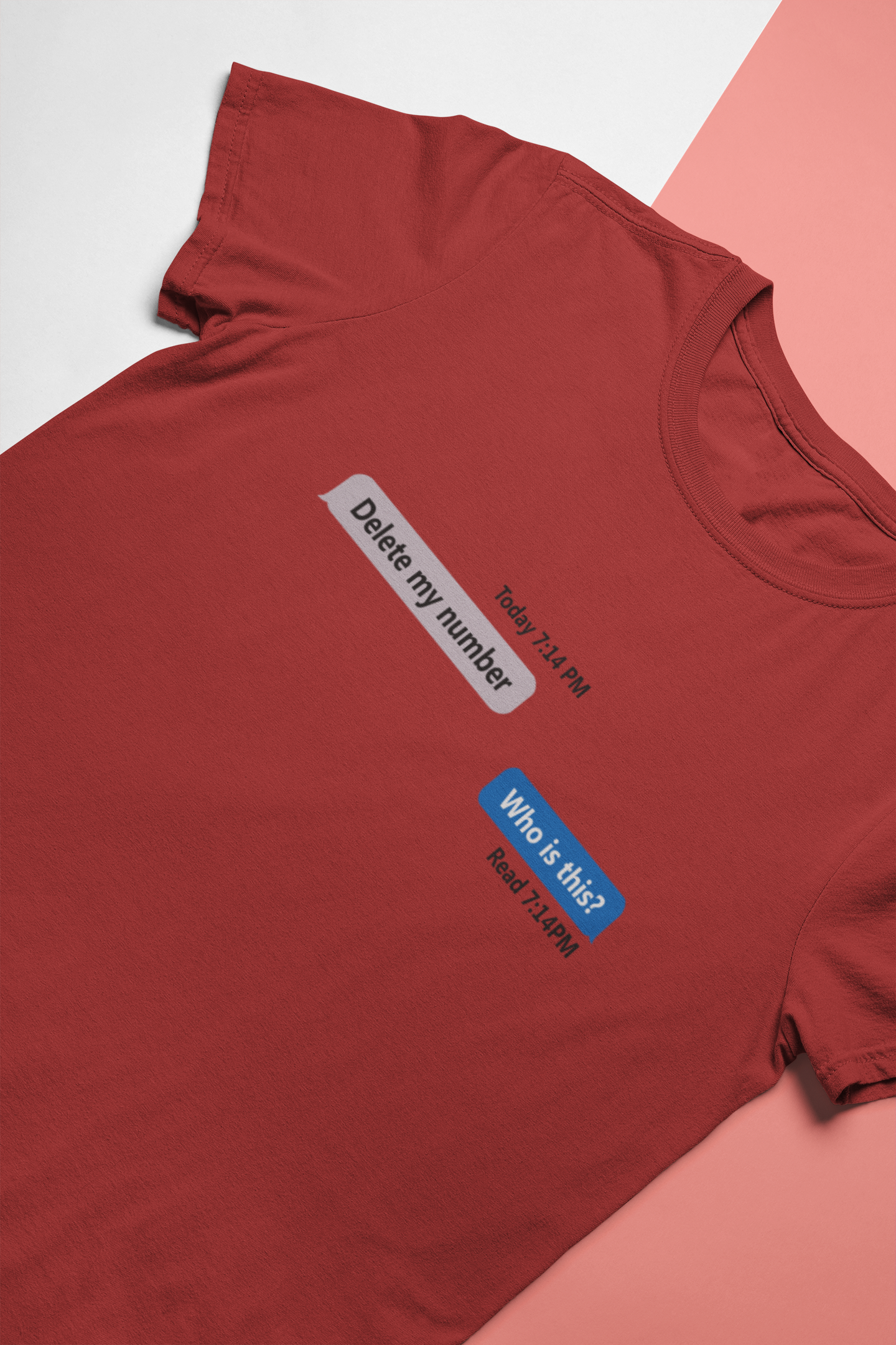 Delete My Number Mens Half Sleeves T-shirt- FunkyTeesClub