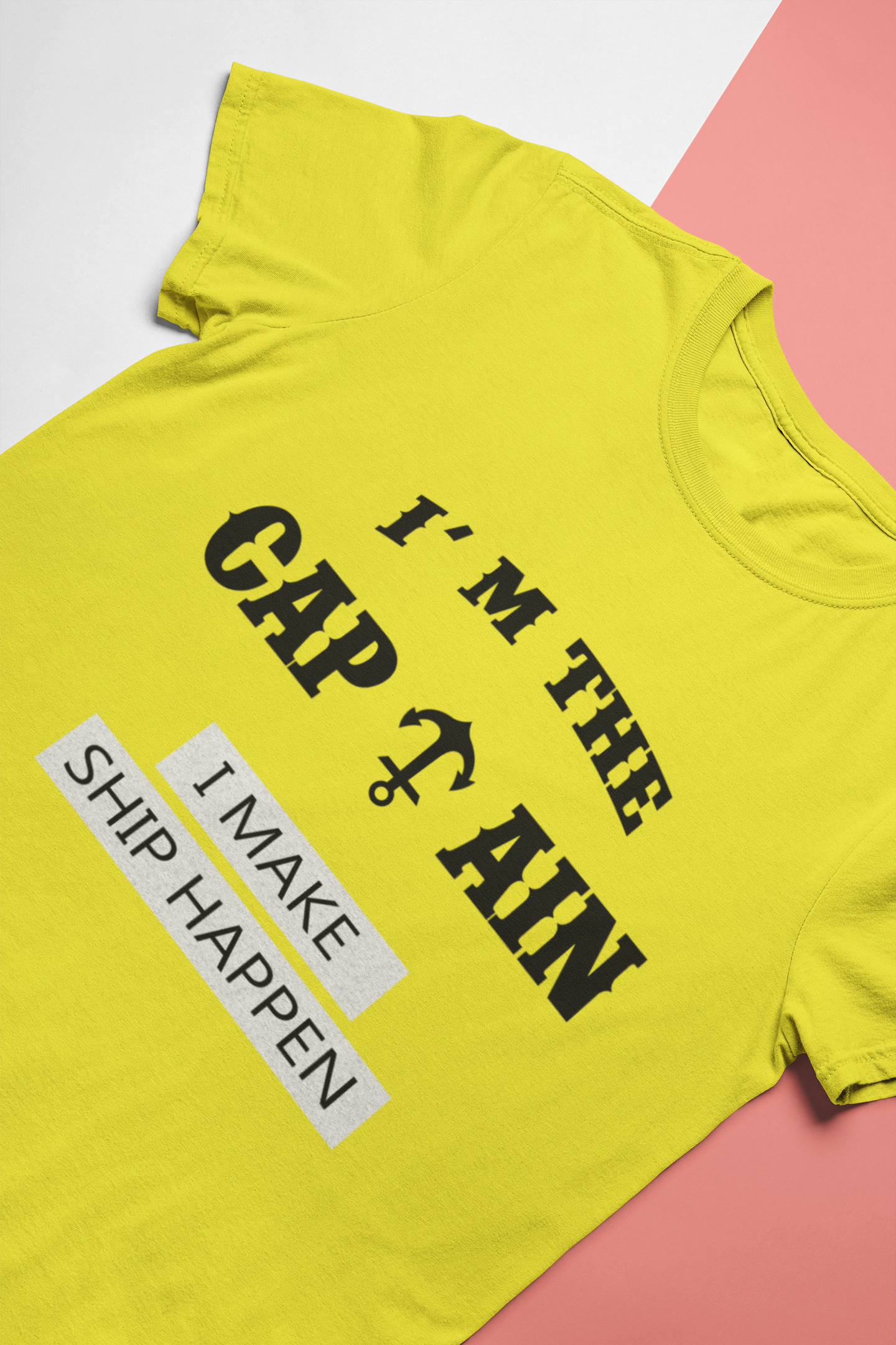 I Am The Captain Merchant Navy Mens Half Sleeves T-shirt- FunkyTeesClub