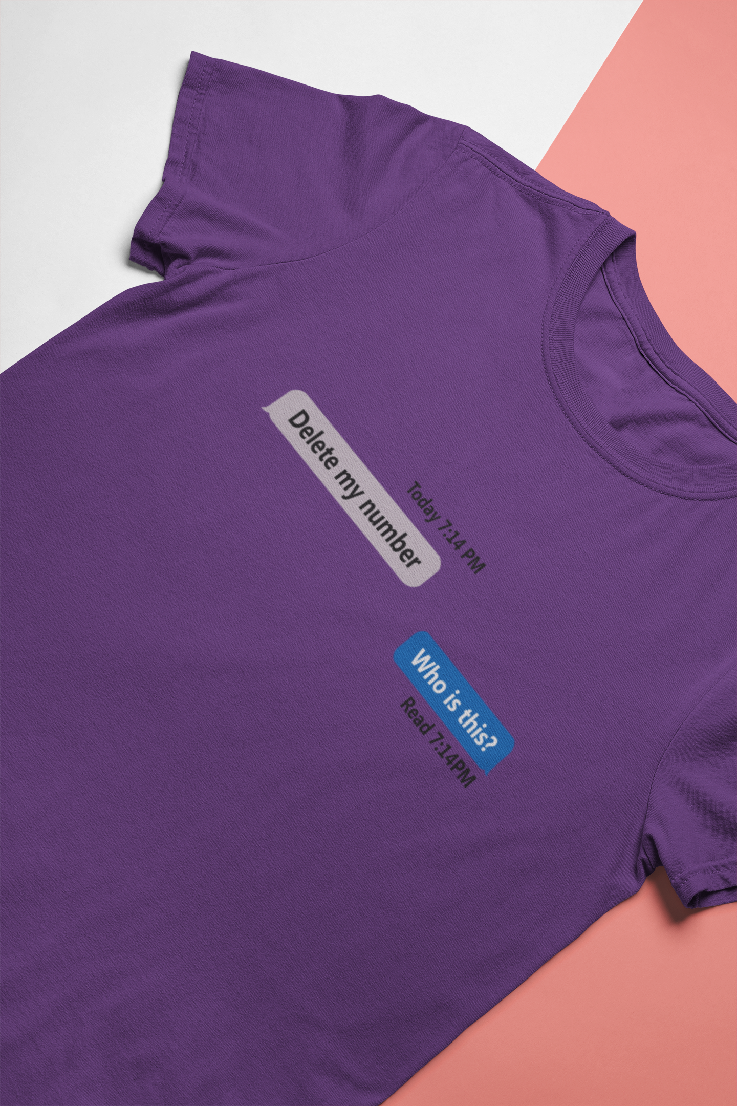 Delete My Number Mens Half Sleeves T-shirt- FunkyTeesClub