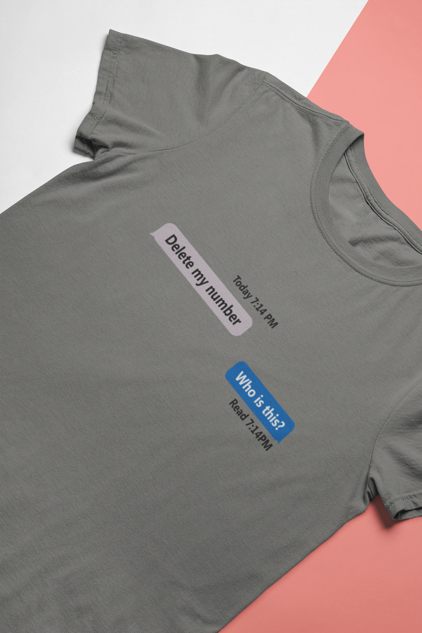Delete My Number Mens Half Sleeves T-shirt- FunkyTeesClub