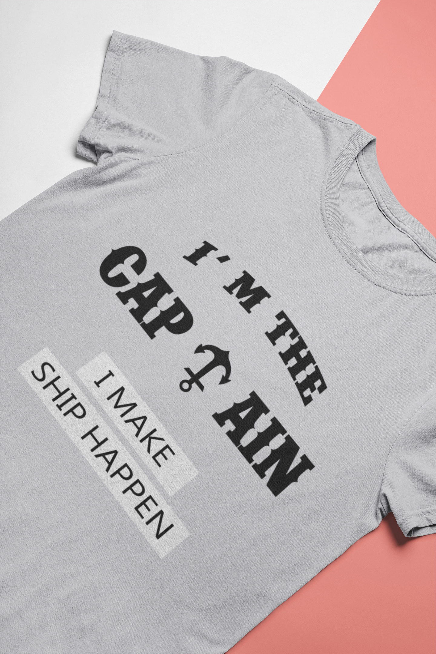 I Am The Captain Merchant Navy Mens Half Sleeves T-shirt- FunkyTeesClub