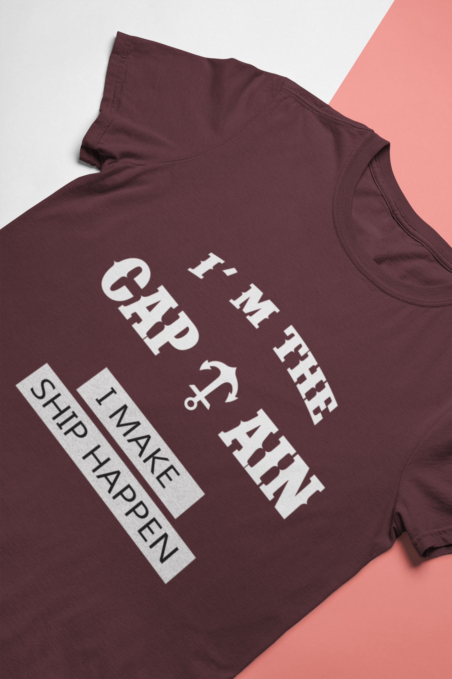 I Am The Captain Merchant Navy Mens Half Sleeves T-shirt- FunkyTeesClub