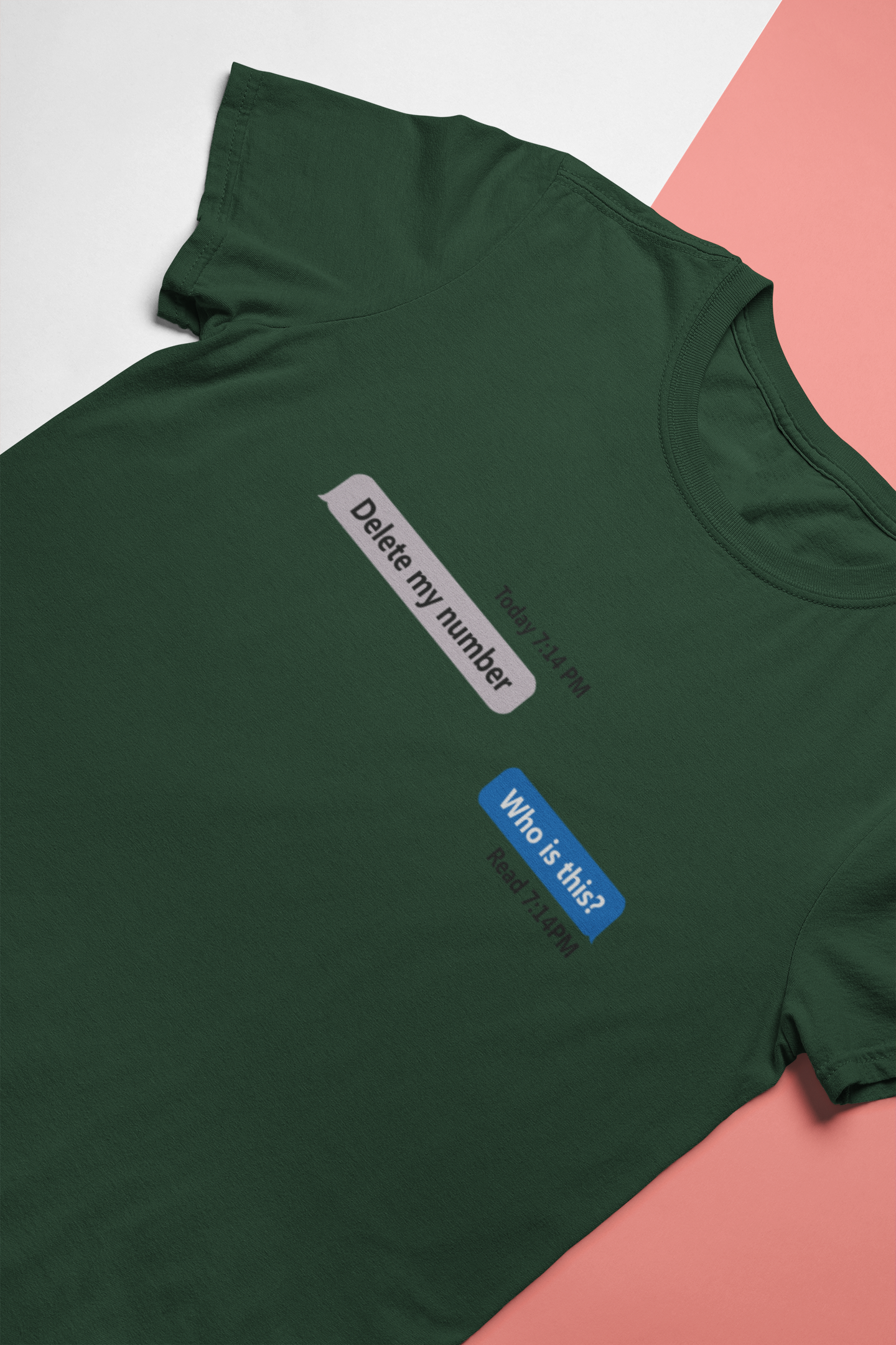 Delete My Number Mens Half Sleeves T-shirt- FunkyTeesClub