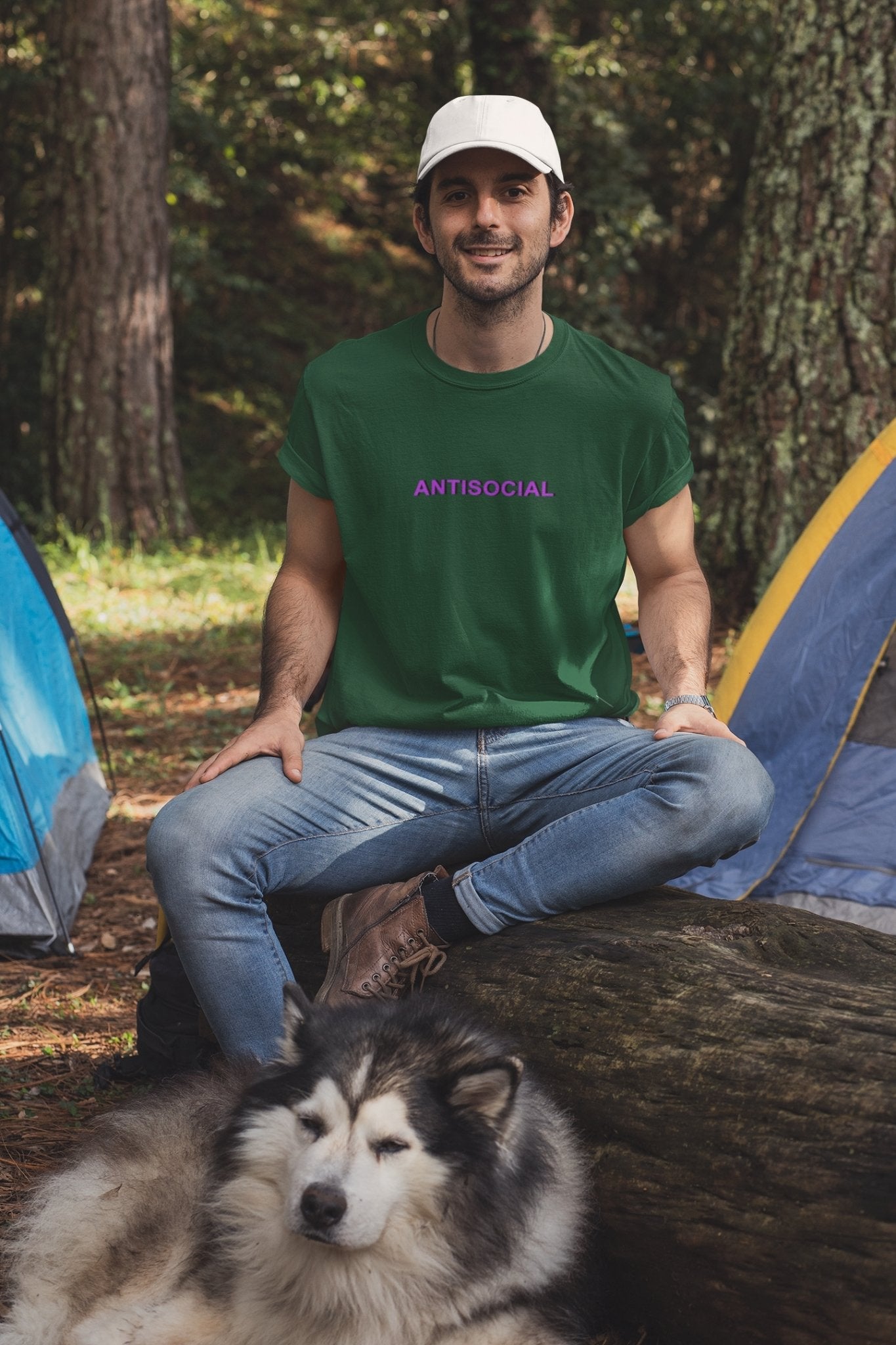 Antisocial Minimal Mens Half Sleeves T-shirt- FunkyTeesClub - Funky Tees Club