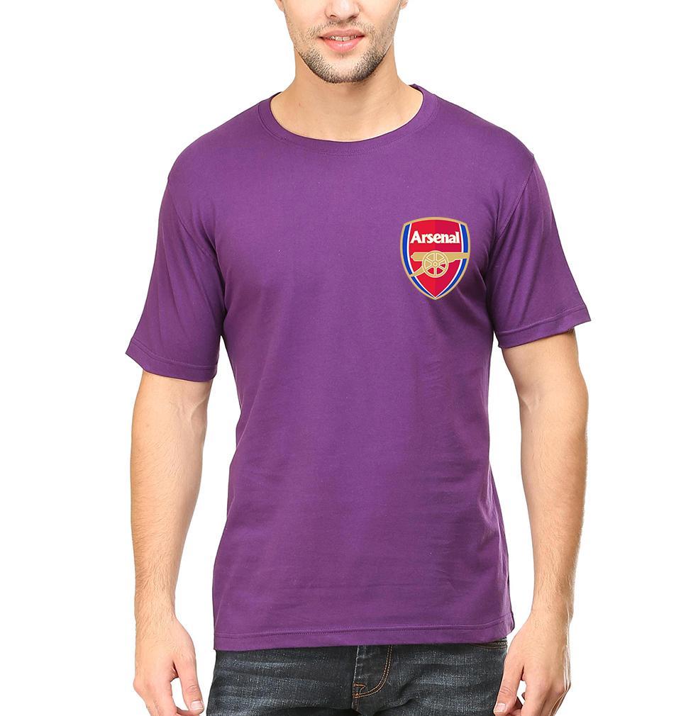Arsenal Logo Men Half Sleeves T-Shirts-FunkyTeesClub - Funky Tees Club