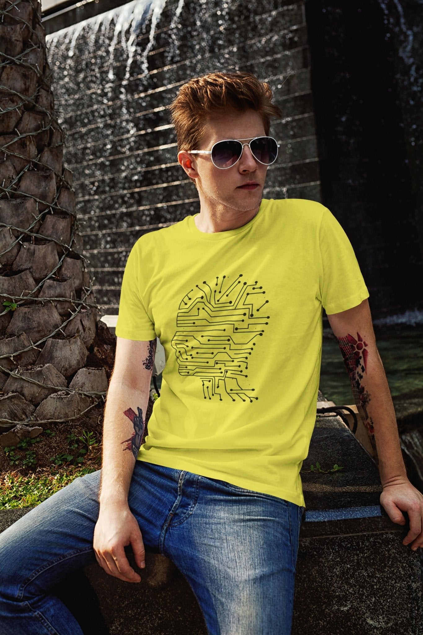 Artificial Intelligence Mens Half Sleeves T-shirt- FunkyTeesClub - Funky Tees Club