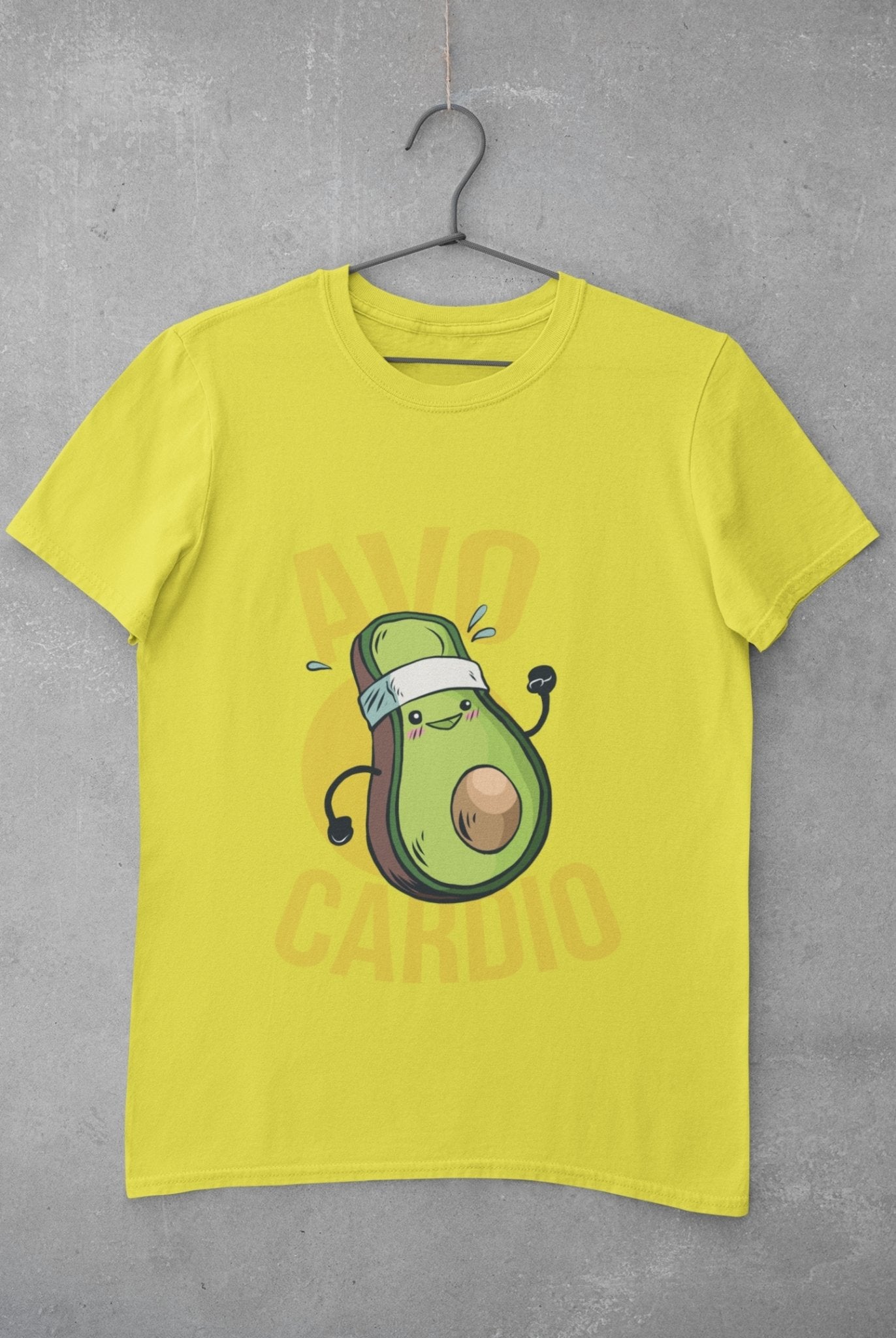 Avo Cardio Mens Half Sleeves T-shirt- FunkyTeesClub - Funky Tees Club