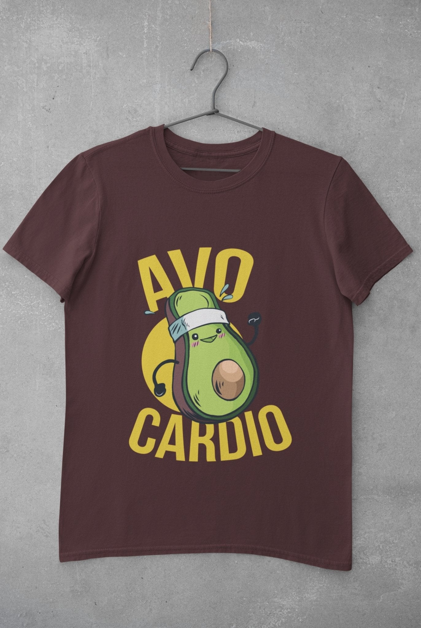 Avo Cardio Mens Half Sleeves T-shirt- FunkyTeesClub - Funky Tees Club