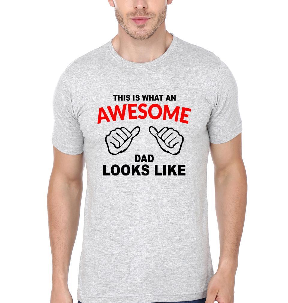 Awesome Dad Look Like Awesome Daughter Look Like Father and Daughter Matching T-Shirt- FunkyTeesClub - Funky Tees Club