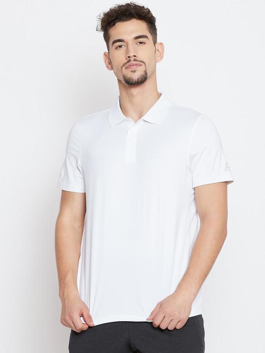 Plain White Polo T-Shirt-FunkyTeesClub