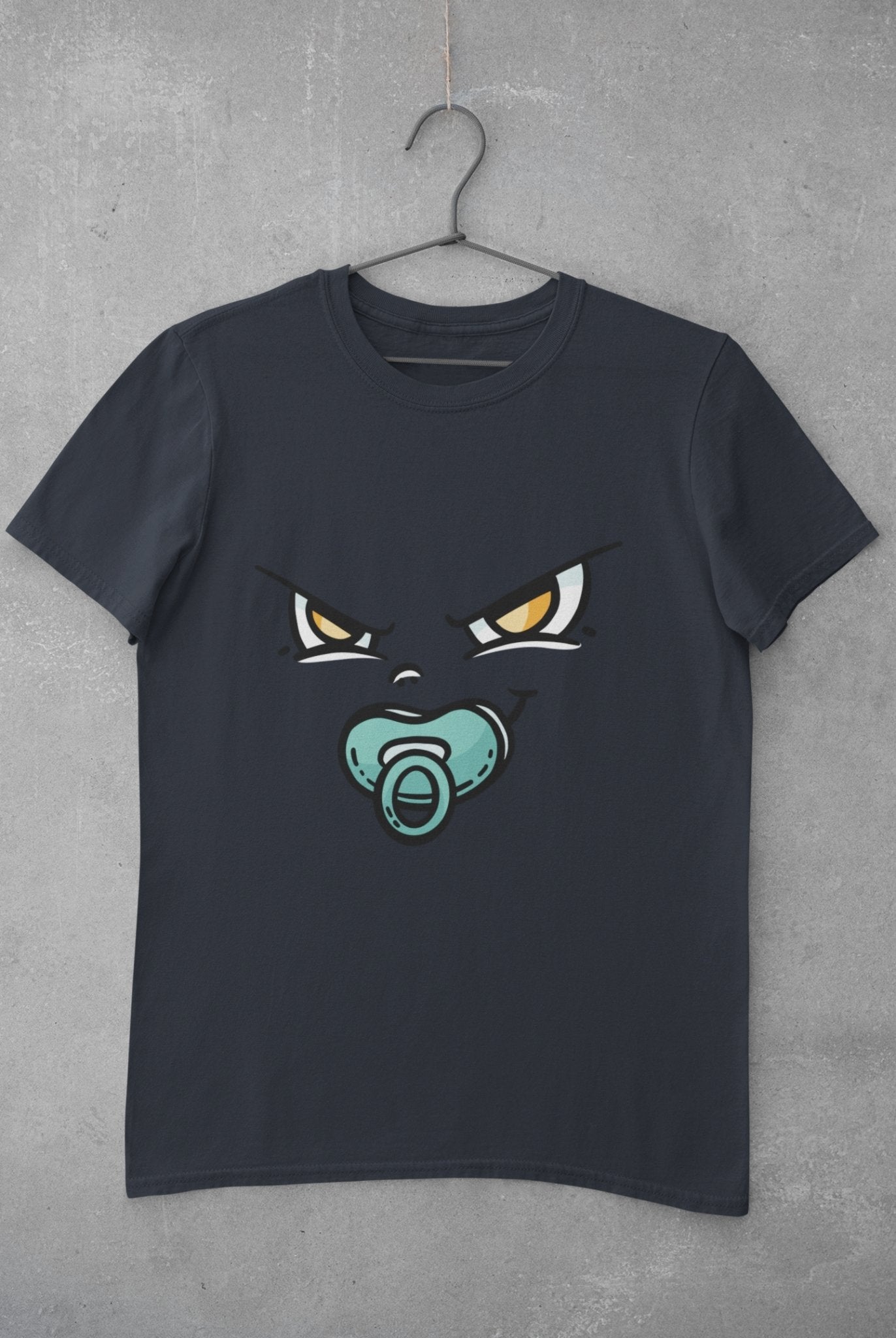 Baby Face Mens Half Sleeves T-shirt- FunkyTeesClub - Funky Tees Club