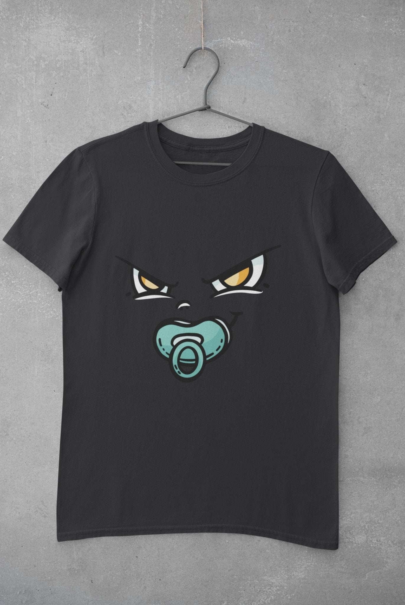 Baby Face Mens Half Sleeves T-shirt- FunkyTeesClub - Funky Tees Club
